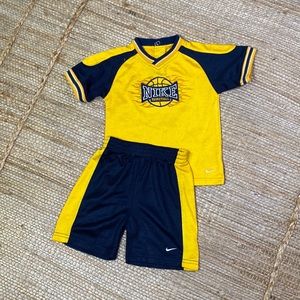 Nike blue & yellow matching toddler set 24 months